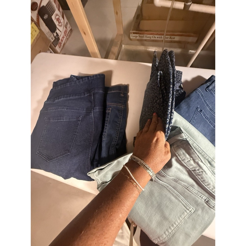 Lot Bundle Of 5 Pair Of Straight Leg Jeans Size 18 1XL Denim Jeans - Picture 12 of 14